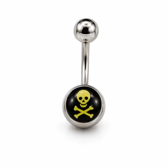 Ocelový piercing do pupíku