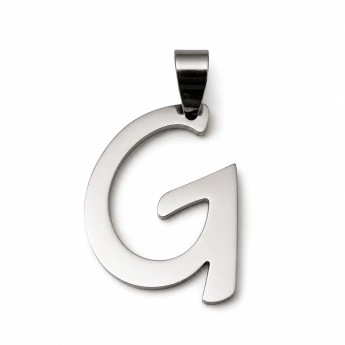 Ocelový přívěsek písmeno G