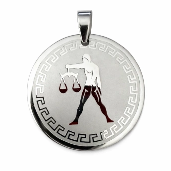 Ocelový přívěsek znamení váhy Libera