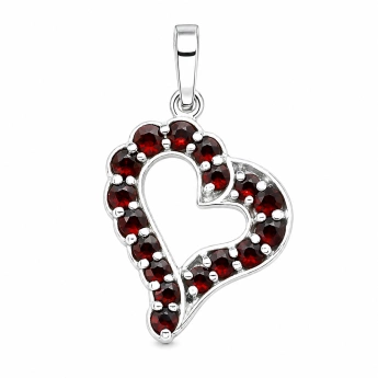 Stříbrný přívěsek s českým granátem Bolia