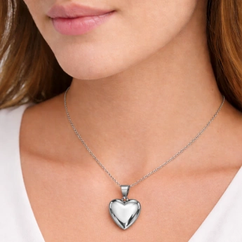 Stříbrný přívěsek srdce Valora