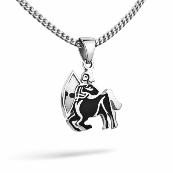 Ocelový přívěsek znamení střelec Apollo