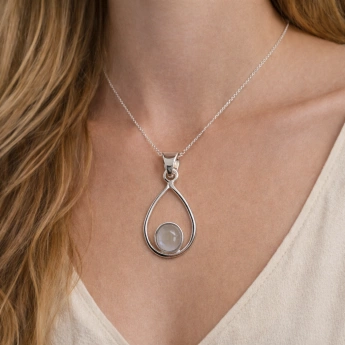 Stříbrný přívěsek s měsíčním kamenem Lunera