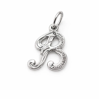 Stříbrný přívěsek písmeno s rytím