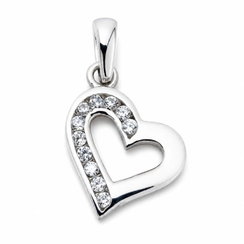 Stříbrný přívěsek srdce Zaria