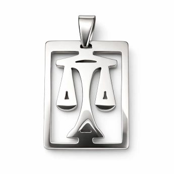 Ocelový přívěsek znamení váhy Libra