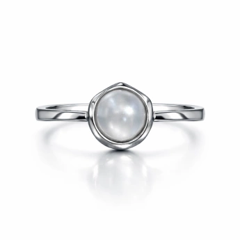 Stříbrný prsten s říční perlou Almira Pearl