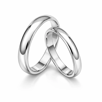 Stříbrný snubní prsten hladký 2 mm Freedom