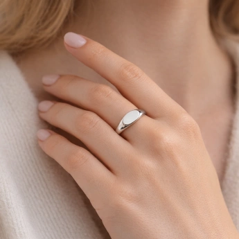 Stříbrný pečetní prsten Signa