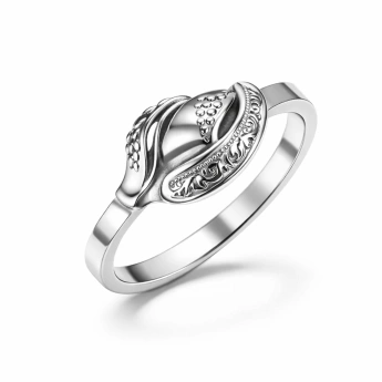 Stříbrný prsten zdobená vlnka Serina