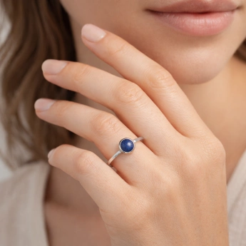 Stříbrný prsten s lapis lazuli Laionel