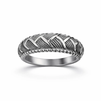 Stříbrný prsten s ornamenty Vincent