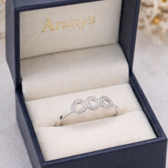 Stříbrný prsten 3 kroužky Elida