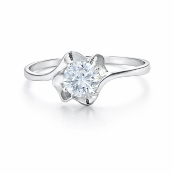 Stříbrný prsten se zirkonem Softie