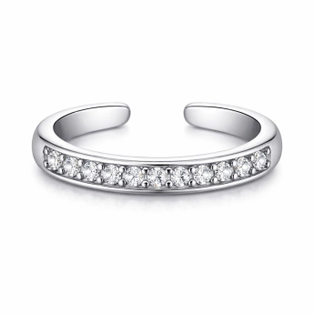 Stříbrný prsten na nohu Delira