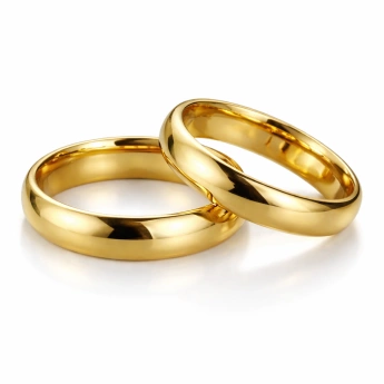 Ocelový zlacený prsten Aureo