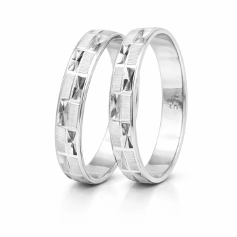 Stříbrné snubní prsteny Alessio