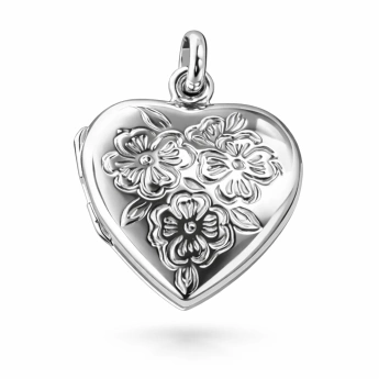 Stříbrný otevírací medailonek srdce Rozálie