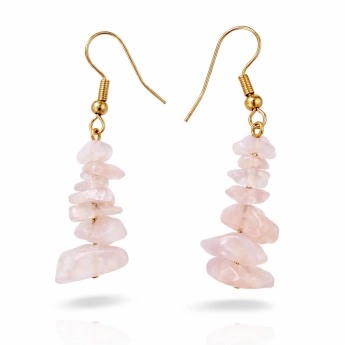 Náušnice visací s růženínem Auriele