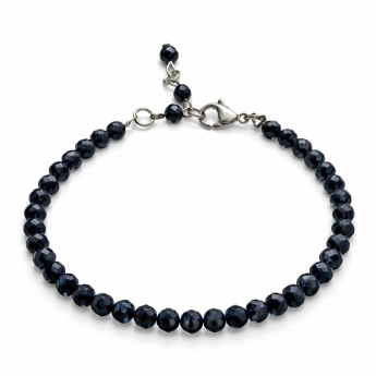 Ocelový náramek se safírem Solange