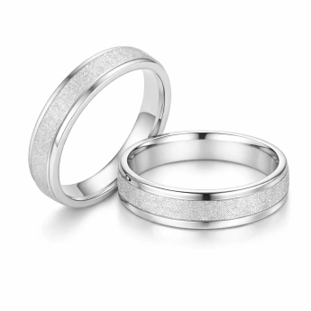 Ocelový snubní prsten Lux