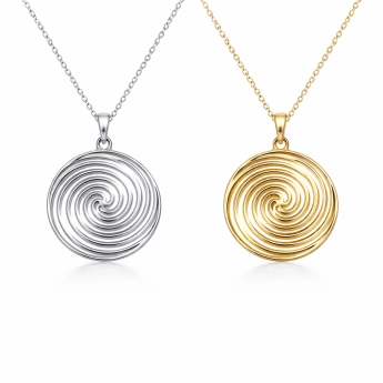 Ocelový přívěsek Spirálové oko Kirra