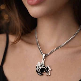 Ocelový přívěsek znamení střelec Apollo