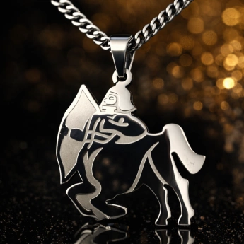 Ocelový přívěsek znamení střelec Apollo