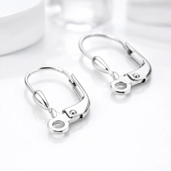 Stříbrná klapka k náušnicím Basic