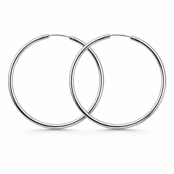 Stříbrné kruhové náušnice Amely