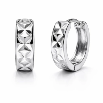 Stříbrné kruhové náušnice Fulminare