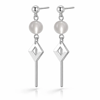 Stříbrné náušnice protahovací Inferno Rain