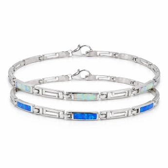 Stříbrný náramek s opálem Nobile