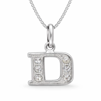 Stříbrný přívěsek písmeno D