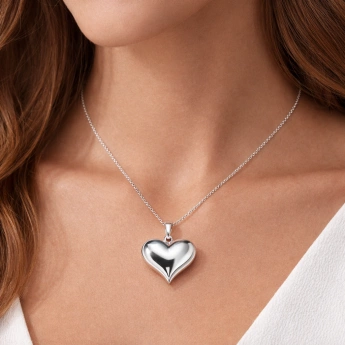 Stříbrný přívěsek srdce Valora