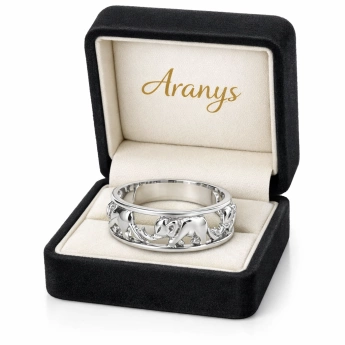 Stříbrný prsten slon Elefant