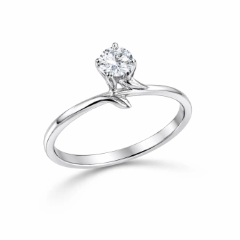 Stříbrný prsten had se zirkonem Ceyda