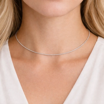 Stříbrný řetízek Struna