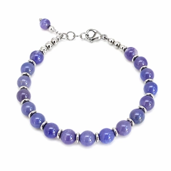 Ocelový náramek s tanzanitem Tenzia