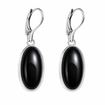 Stříbrné náušnice s minerálem Beren