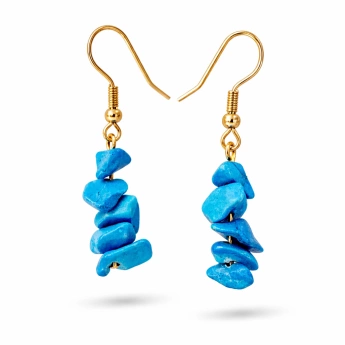 Náušnice visací s tyrkysem Tyky