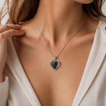 Stříbrný přívěsek s vltavínem Harry