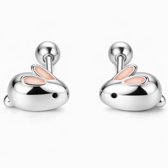 Stříbrné náušnice králíček Miri