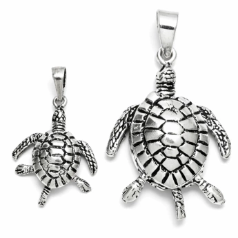 Stříbrný přívěsek želva s hýbacími nožičkami Orfea