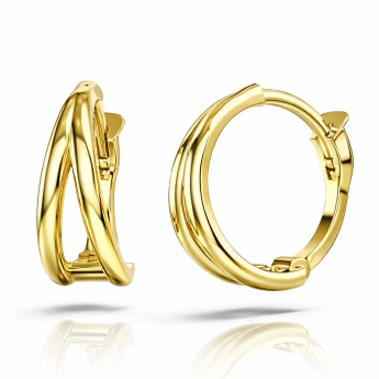 Zlaté náušnice Telli – jemné kruhy z pravého zlata
