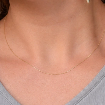 Zlatý řetízek přívěskový Leola