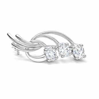 Stříbrná brož kytička Eleonora