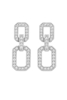 Zirkonové náušnice Geo