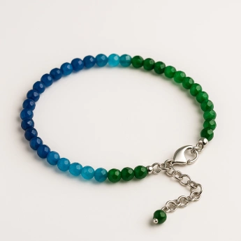 Náramek apatit, smaragd a safír Melanie