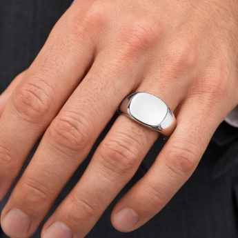 Pánský stříbrný prsten Massive